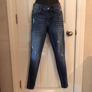 KanCan Los Angeles Skinny Open-Ankle Sz 26 Stretch